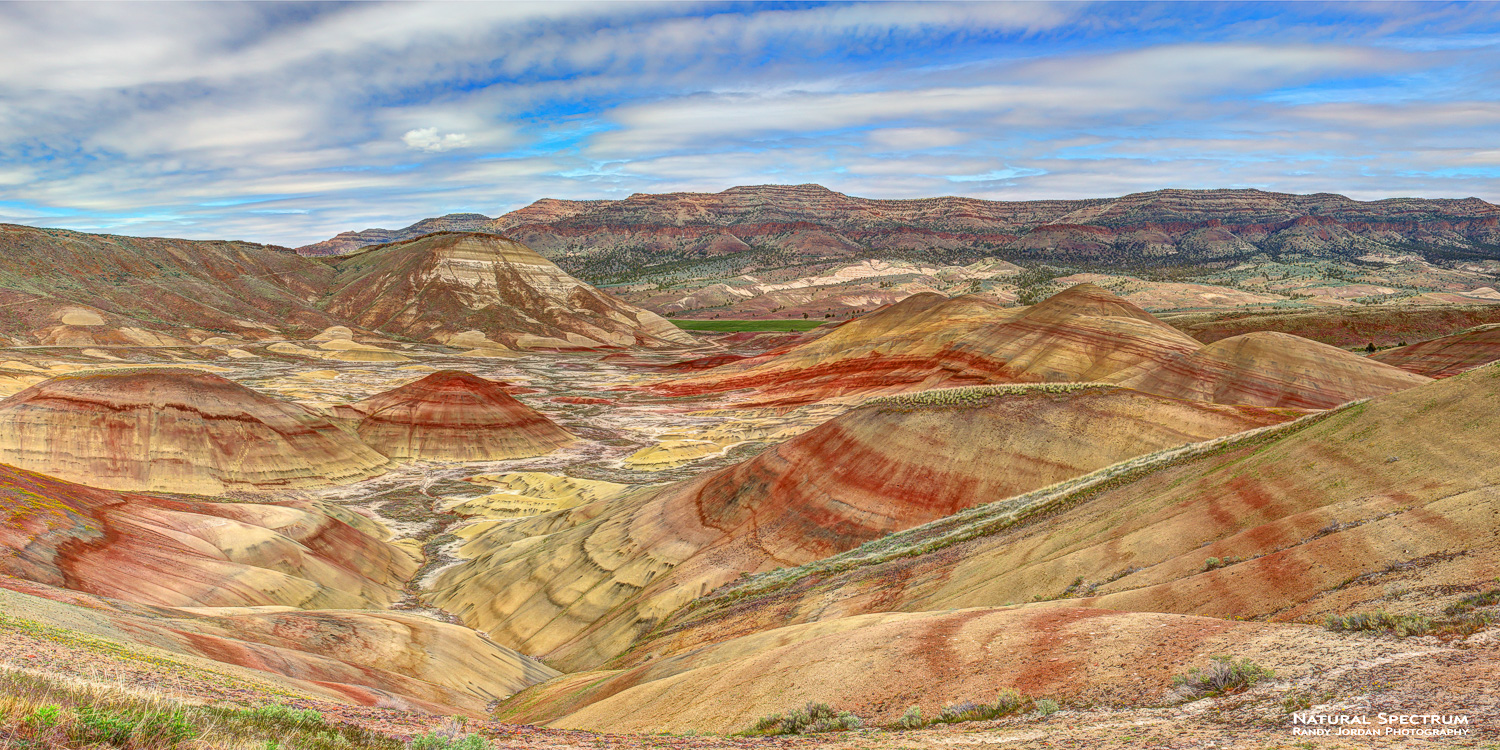 Overview of the Painted Hills, John Day Fossil Beds National Monument, Oregon.